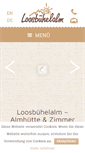 Mobile Screenshot of loosbuehelalm.at